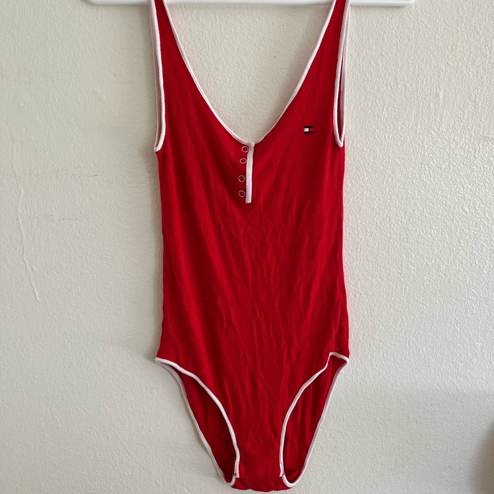 Tommy Hilfiger Red Bodysuit